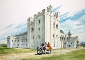 Les bâtiments centraux, vieux château de Sherborne, Dorset - Philip Corke