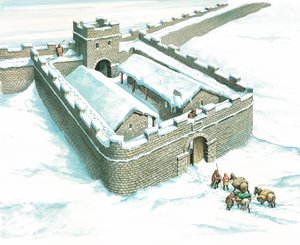 Winshields Milecastle, Mur d