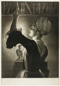 Lucubration féminine : Étude nocturne
