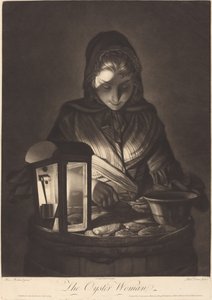 La Femme aux huîtres - Philip Dawe after Henry Robert Morland