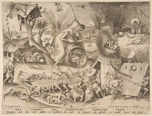 Colère Ira, de la série Les Sept Péchés Capitaux, 1558