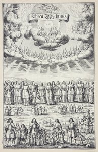 Danois : Notre Seigneur assigne des devoirs aux trois tribus - Philip Galle