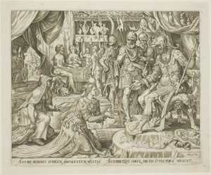 Judith présentée à Holopherne, planche cinq de L