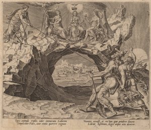 Le travailleur diligent aspirant à la justice du Seigneur - Philip Galle after Maerten van Heemskerck