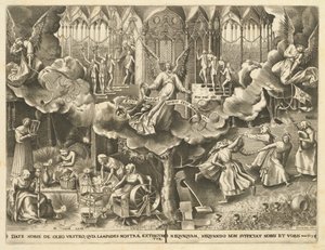 La Parabole des Vierges Sages et Folles - Philip Galle, after Pieter Bruegel the Elder
