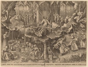 La Parabole des Vierges Sages et Folles - Philip Galle after Pieter Bruegel the Elder