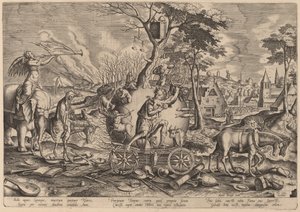 Le Triomphe du Temps - Philip Galle after Pieter Bruegel the Elder