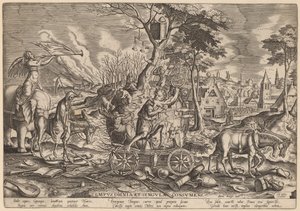Le Triomphe du Temps - Philip Galle after Pieter Bruegel the Elder