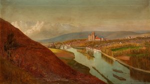 Sens depuis les vignobles, 1863