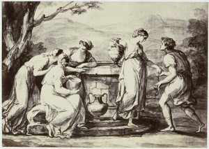 A. Kauffman, Rebecca au mur - Philip Henry Delamotte