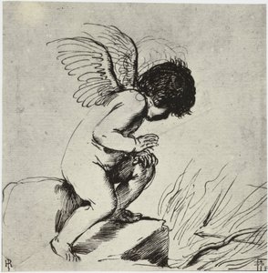 Un Cupidon - Philip Henry Delamotte