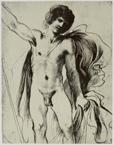 Guercino, Un jeune homme - Philip Henry Delamotte