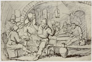 Hemskirk, Boors Carousing - Philip Henry Delamotte