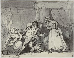 Thomas Rowlandson, Le Mari Ivre - Philip Henry Delamotte