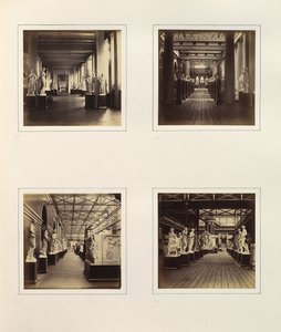 Vues de la Cour de Sculpture Grecque incluant le Buste de Minerve, vers 1859 - Philip Henry Delamotte.