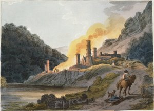 Forges de fer, Colebrook Dale - Philip James Loutherbourg the Younger