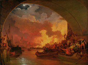 Le Grand Incendie de Londres, vers 1797 - Philip James de Loutherbourg