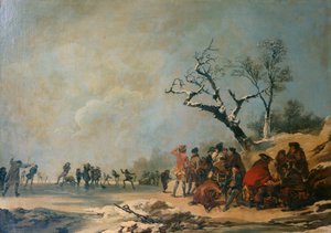 Les patineurs - Philip James de (1740 1812) Loutherbourg