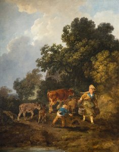 La Laitière, 1800 - Philip James de Loutherbourg
