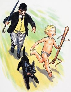 The Chase, illustration tirée de "The Water Babies" de Charles Kingsley - Philip Mendoza