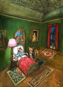 Souris des villes et souris des champs (gouache sur papier) - Philip Mendoza