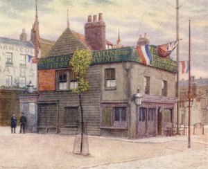 Vine Tavern, Mile End, vue vers l
