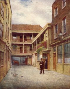 Cour de Old Bell Inn, Holborn, vue du sud, 1897