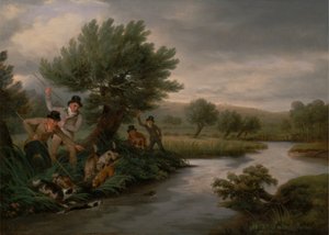 Harponnage de la loutre - Philip Reinagle