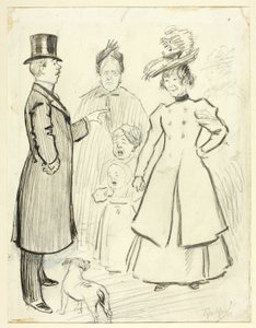 Scène humoristique de la vie londonienne dans l