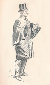 Croquis au crayon de plomb, XIXe siècle - Philip William May
