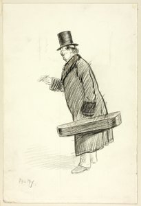 Homme avec étui à violon