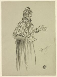Personnage de Londres avec châle - Philip William May