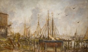 Un chantier naval, Shoreham, Sussex - Philip Wilson Steer