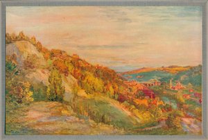 Le pont rouge, Ironbridge, 1910, c1932