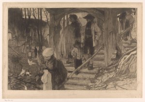 Baptême à Fribourg - Philip Zilcken (signed by artist)