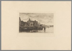 Vue sur Amsterdam avec le sommet de la Schreierstoren - Philip Zilcken (signed by artist)