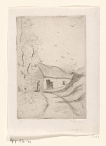 Maison sur un chemin de campagne (Chaumière à Vleurgat, Bruxelles)
