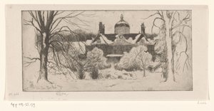 Huis ten Bosch sous la neige - Philip Zilcken (signed by artist)