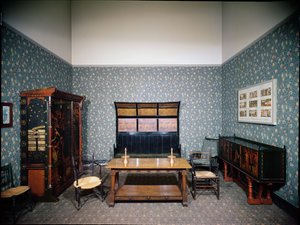 Intérieur de William Morris, vers 1860 - Philip and Morris William (1833 96) Webb