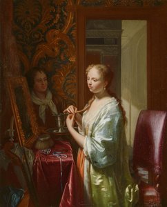 Dame à sa toilette - Philip van Dijk