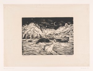 Paysage montagneux nocturne - Philipp Bauknecht