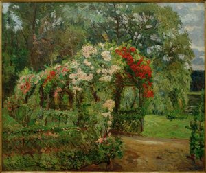 Tonnelle de roses dans le jardin Richter - Philipp Franck