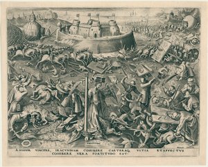 Fortitudo Fortitude des Sept Vertus, 1559 - Philipp Galle
