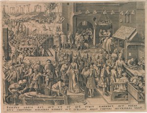 Justitia Justice de Les Sept Vertus, 1559 - Philipp Galle