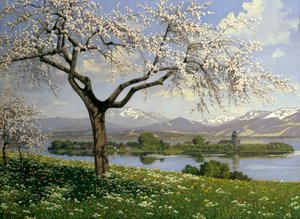 Paysage bavarois au printemps, Philipp Graf