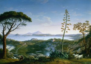 Vue du Golfe de Pouzzoles depuis Solfatara - Philipp Hackert