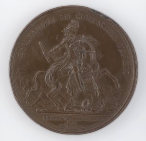 Médaille de bronze commémorant la mort de Frédéric, Duc de Schomberg - Philipp Heinrich Müller