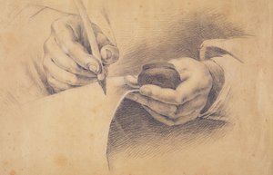 Mains dessinant, 1798 - Philipp Otto Runge