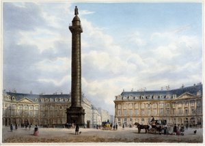 Colonne de la Place Vendôme - dans Promenade dans Paris et ses environs, conçu par Jacottet et Benoist, vers 1840 - Philippe Benoist