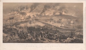 Incendie de Sébastopol. Retraite des Russes sur la Côte Nord, 1855 - Philippe Benoist